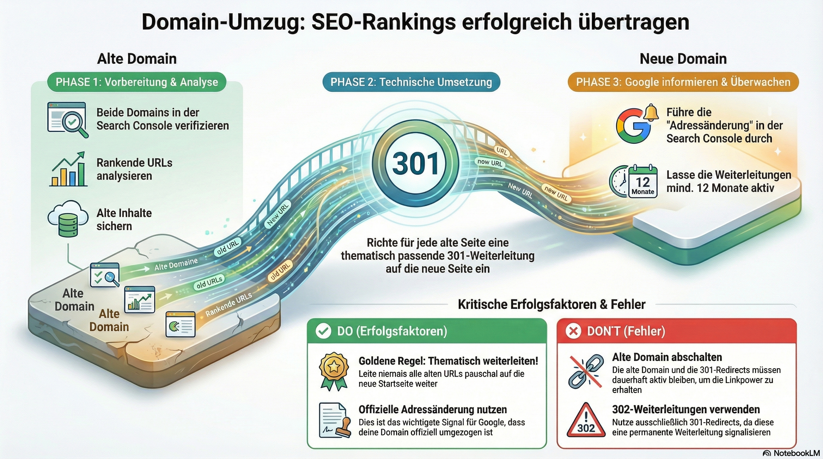 Domain-Umzug: SEO-Rankings erfolgreich übertragen
